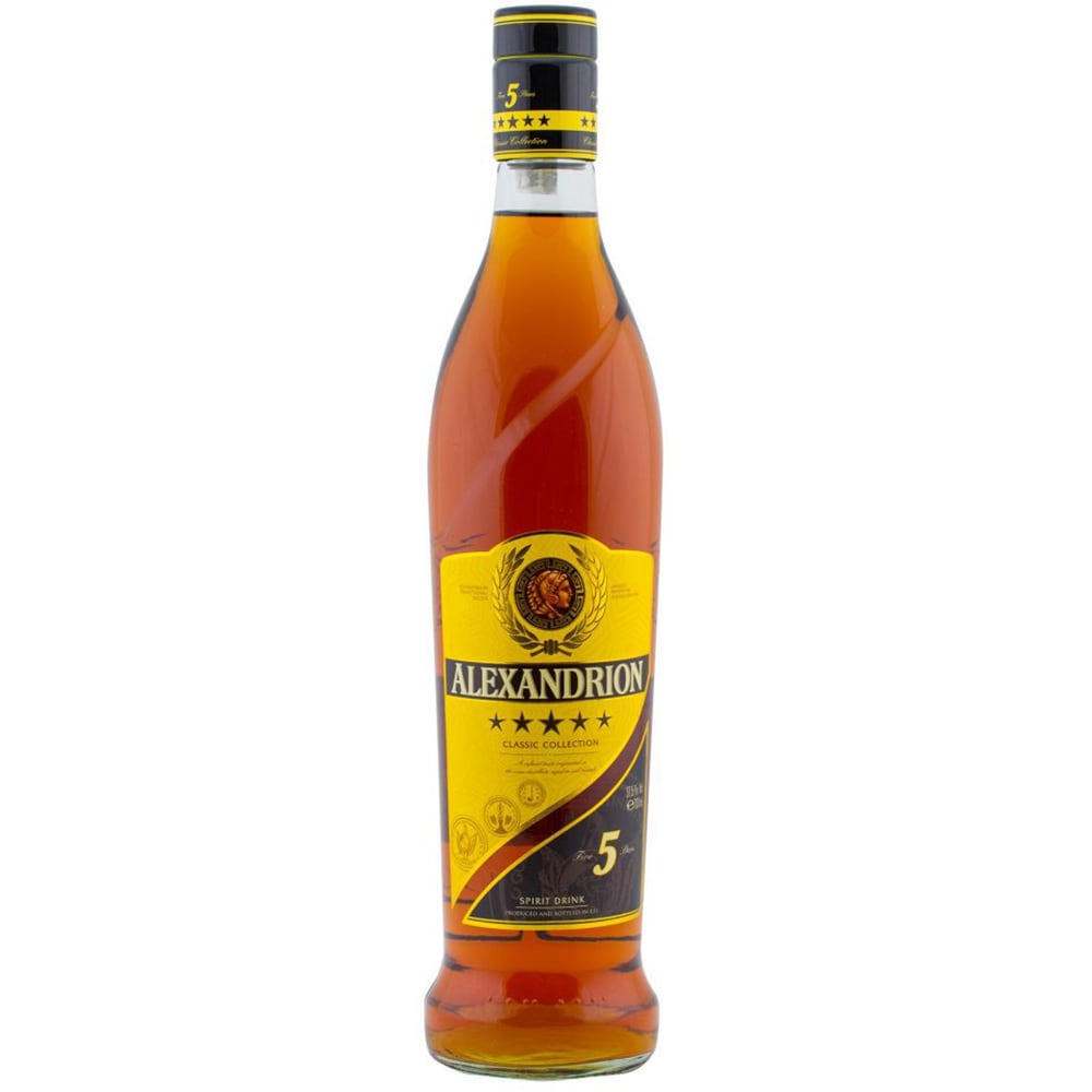 Set Brandy Alexandrion 5 Stele, 0.7L + 2 pahare