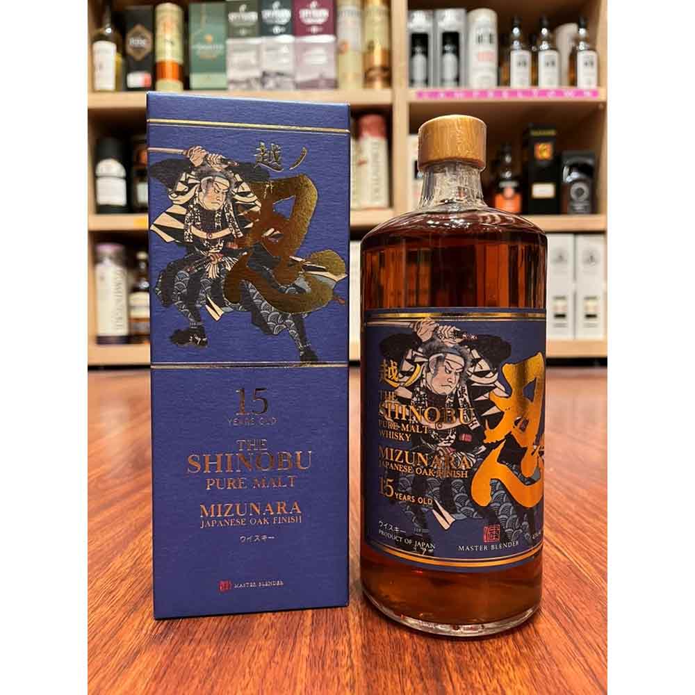 Whisky Shinobu Mizunara Pure Malt 15YO, 0.7L