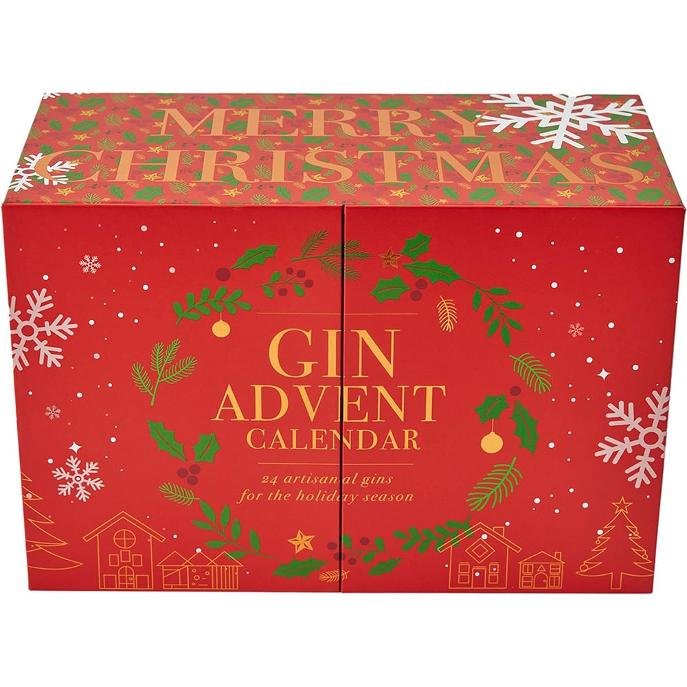 Set Mix Gin Calendar Advent Craciun, 0.05L x 24 sticle