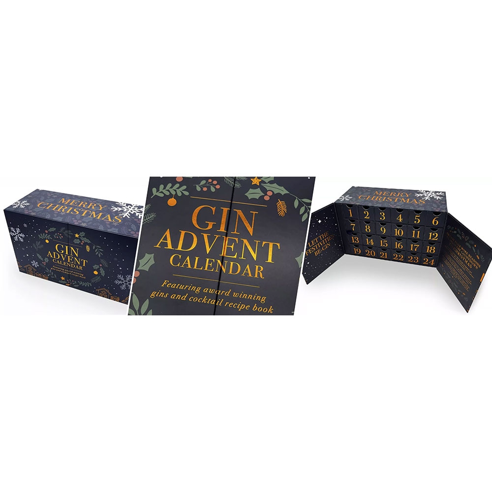 Set Mix Gin Calendar Advent Craciun, 0.05L x 24 sticle