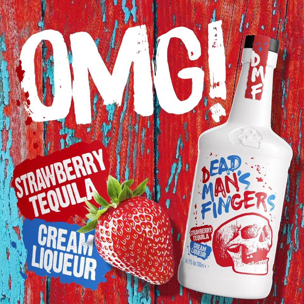 Rom Dead Man's Fingers Strawberry Tequila, 0.7L