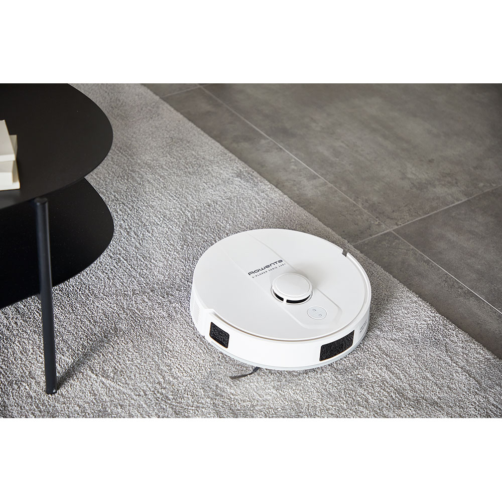 Aspirator robot ROWENTA X-Plorer Serie 140+ RR9177WH, 0.3l, 24V, autonomie max 120 min, alb-albastru