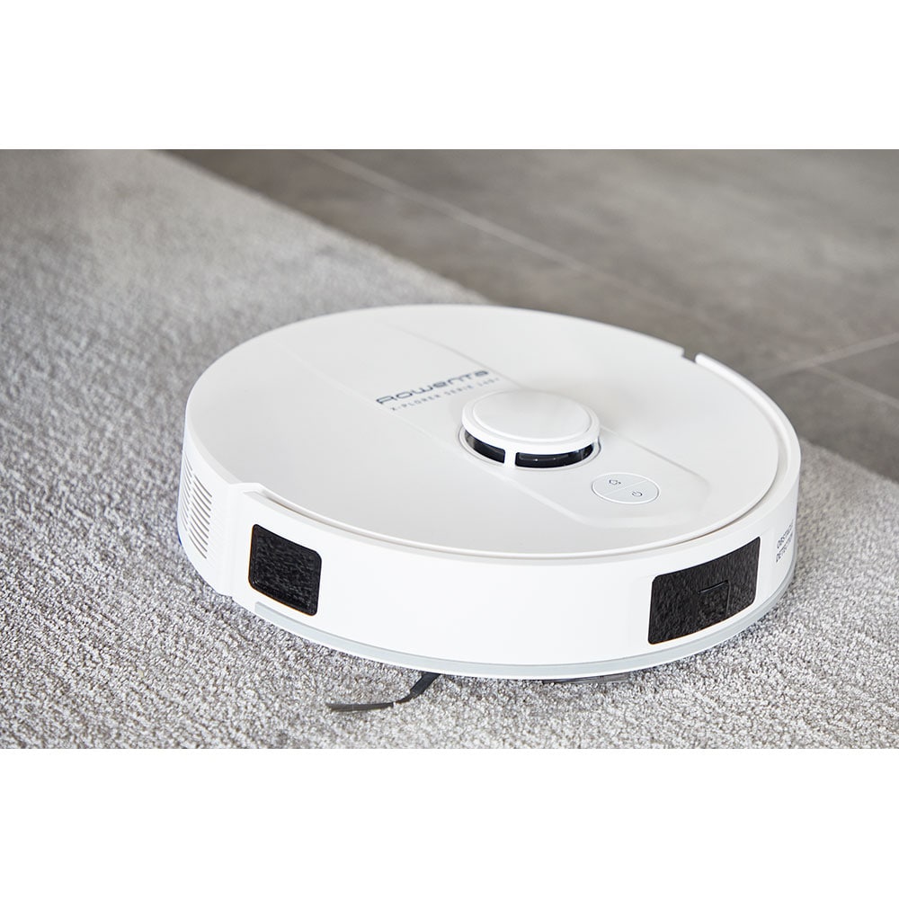Aspirator robot ROWENTA X-Plorer Serie 140+ RR9177WH, 0.3l, 24V, autonomie max 120 min, alb-albastru