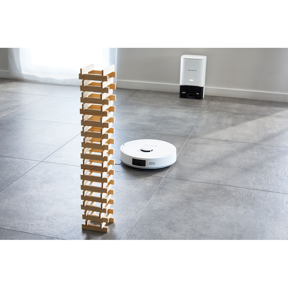 Aspirator robot ROWENTA X-Plorer Serie 140+ RR9197WH, 0.3l, 24V, autonomie max 120 min, alb-negru