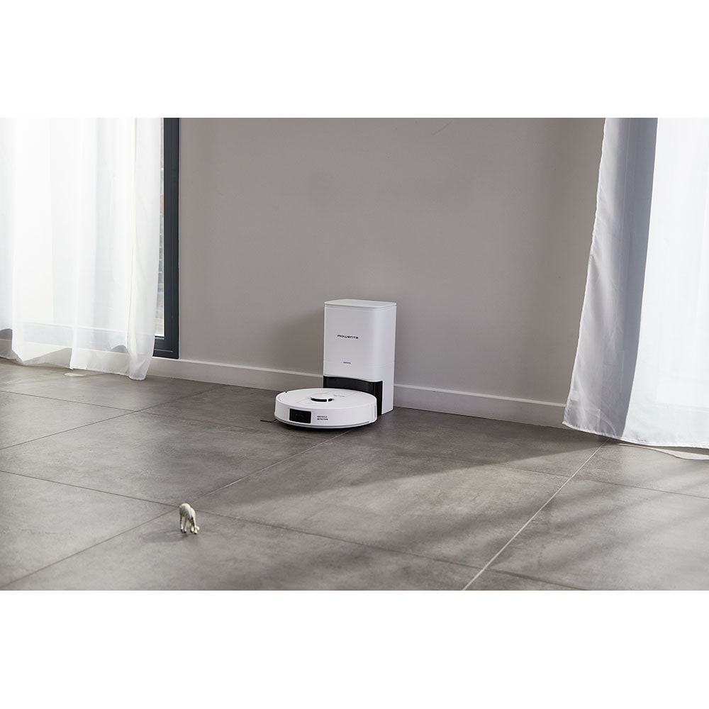 Aspirator robot ROWENTA X-Plorer Serie 140+ RR9197WH, 0.3l, 24V, autonomie max 120 min, alb-negru