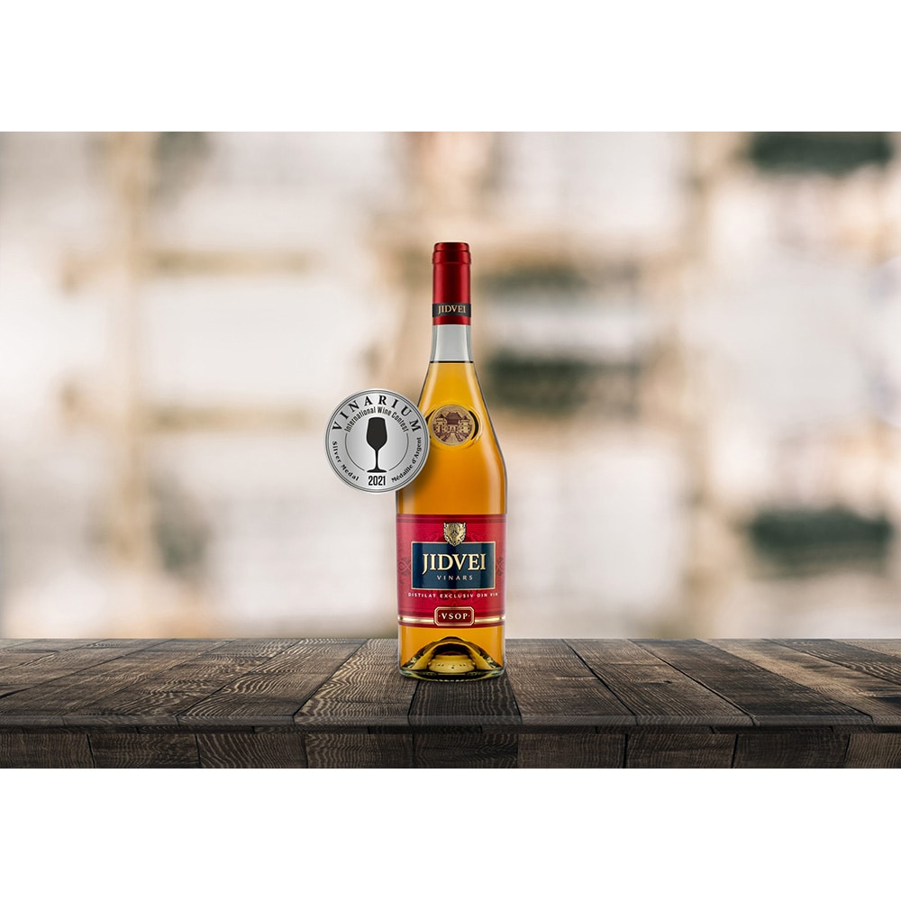 Set Vinars VSOP Jidvei, 0.7L + 2 pahare