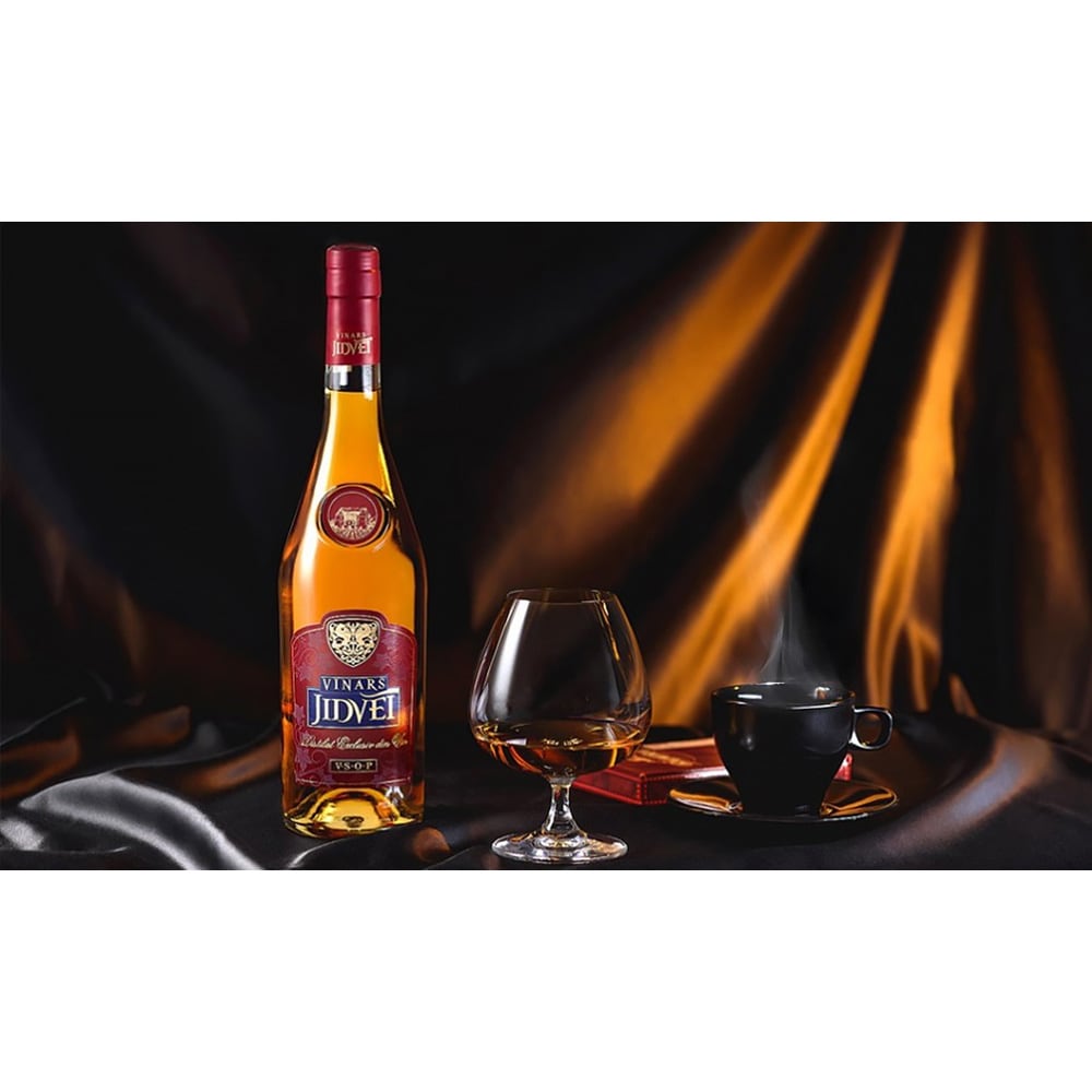 Set Vinars VSOP Jidvei, 0.7L + 2 pahare