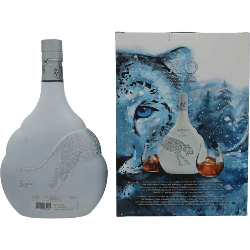 Set Cognac Meukow XO Ice, 0.7L + 2 pahare