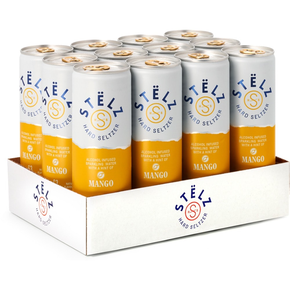 Cocktail cu alcool Stelz Hard Seltzer Mango bax 0.25L x 12 doze