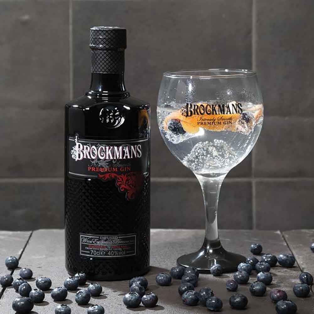 Set Gin Brockmans Premium, 0.7L + 1 pahar