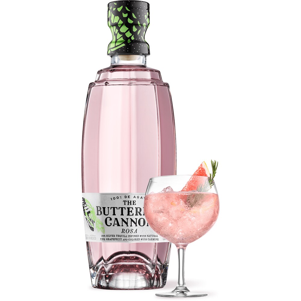 Tequila Butterfly Cannon Rosa, 0.5L