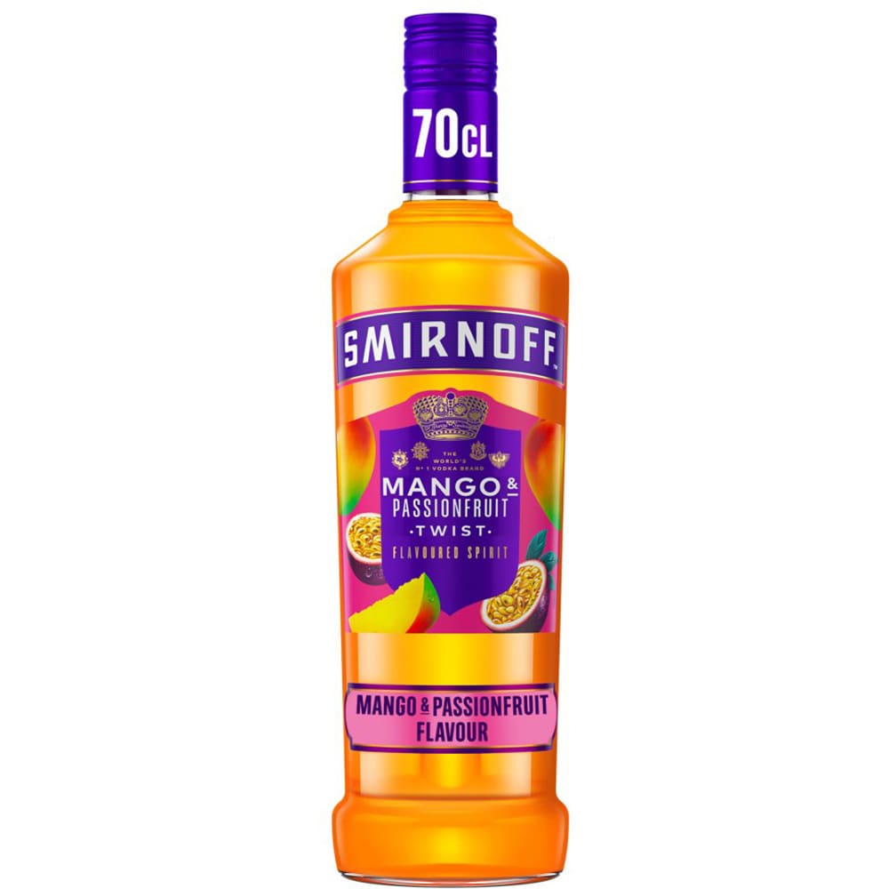Vodka Smirnoff Mango & Passion Fruit, 0.7L