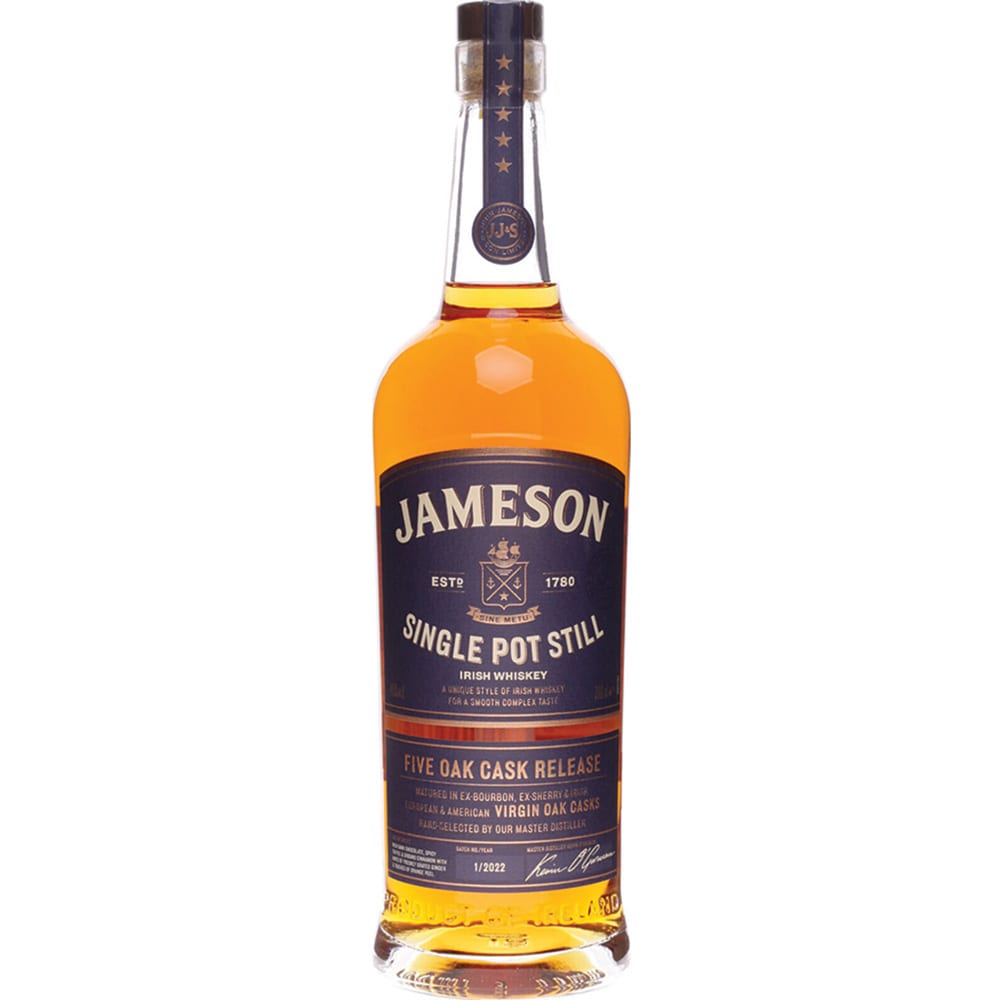 Whisky Jameson Single Pot Still Five Oak Cask, 0.7L