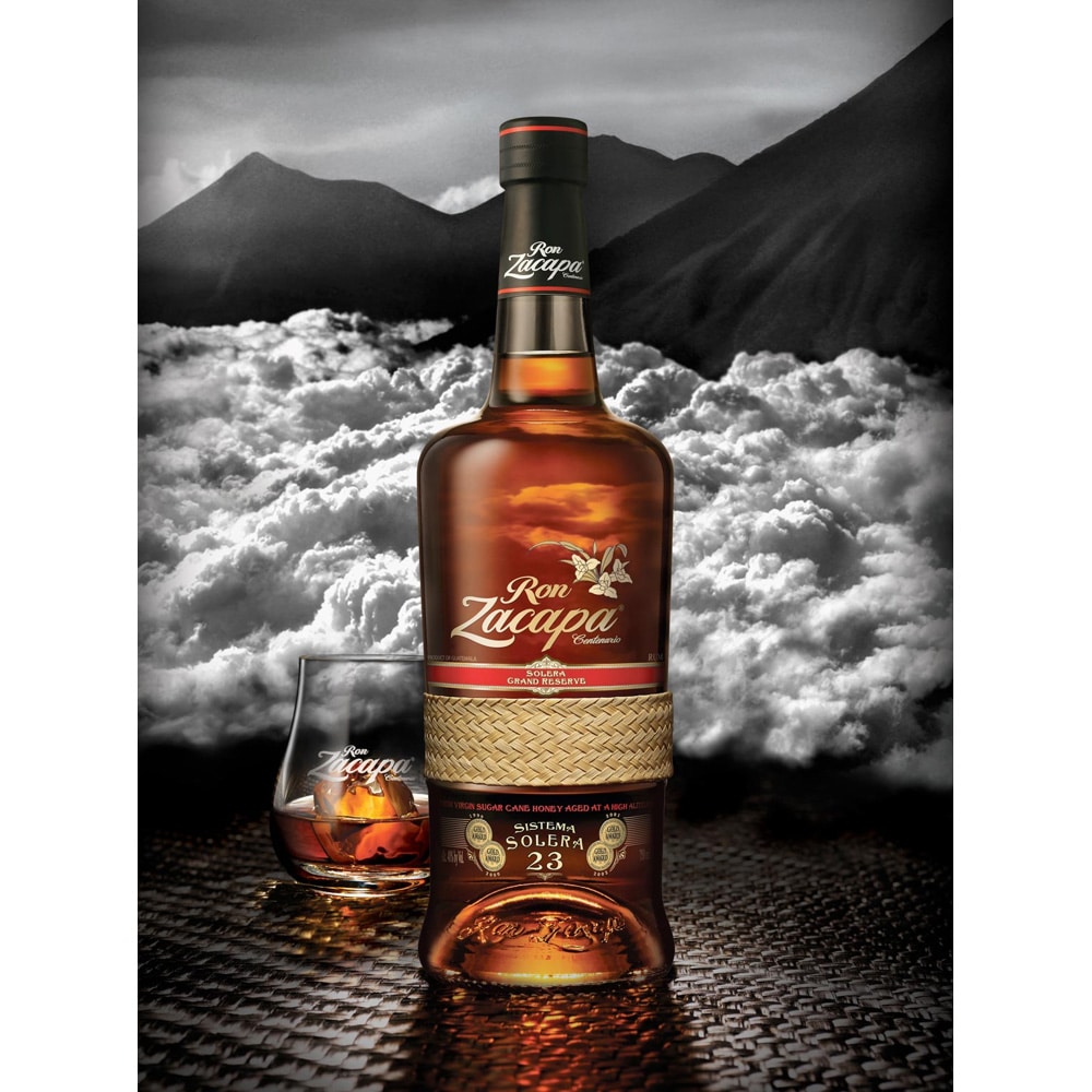 Set Rom Zacapa Centenario 23YO Sistema Solera G.r, 0.7L + 2 pahare