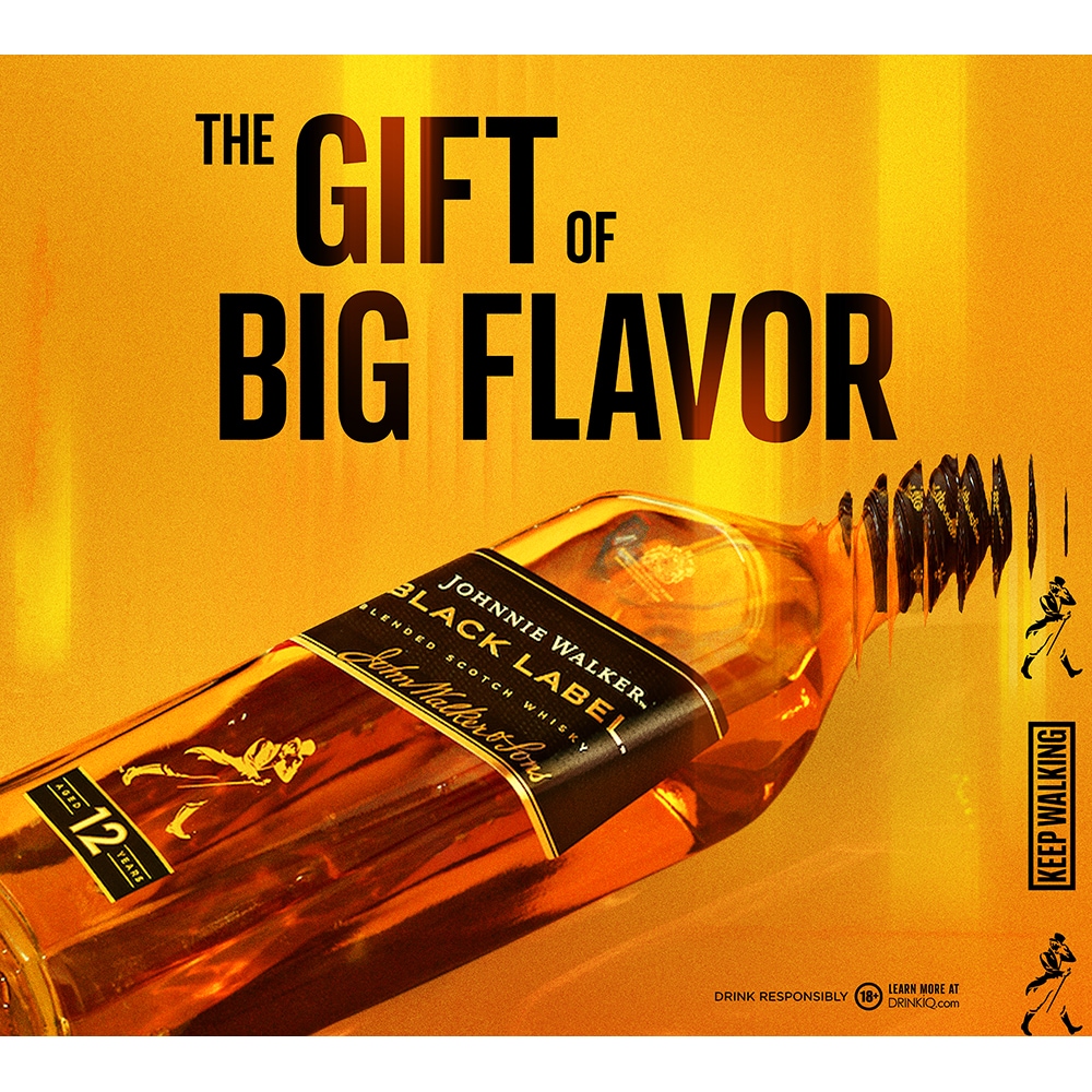 Set Whisky Johnnie Walker Black Label, 0.7L + 2 pahare