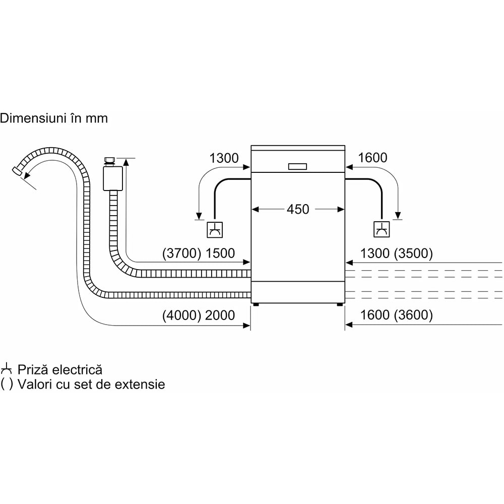 Masina de spalat vase independenta BOSCH SPS4EMI17E, 10 seturi, 6 programe, 45 cm, Clasa B, inox anti-amprenta