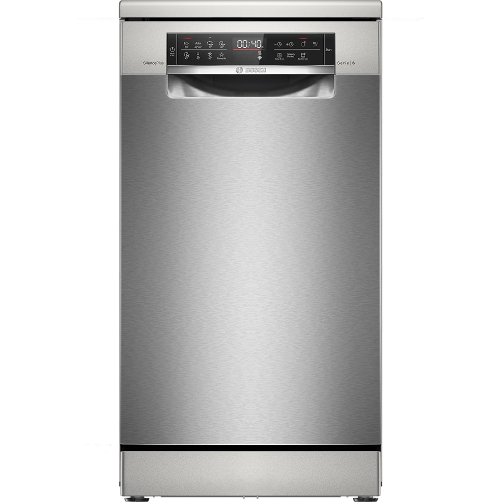 Masina de spalat vase independenta BOSCH SPS6EMI21E, 10 seturi, 8 programe, 45 cm, Clasa B, inox anti-amprenta