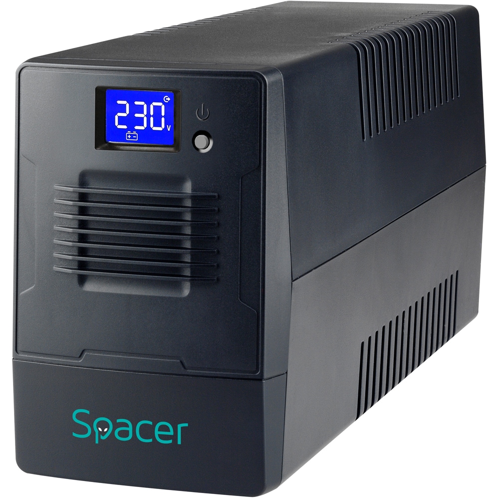 Unitate UPS SPACER SPUP-2000D-LIT01, 2000VA, AVR, Schuko