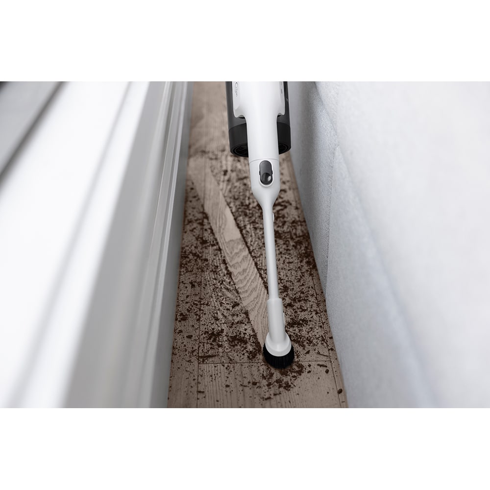 Aspirator vertical TINECO Pure One Station 5 VS1C1200DE, 0.45l, 25.2V, autonomie max 70 min, alb-negru