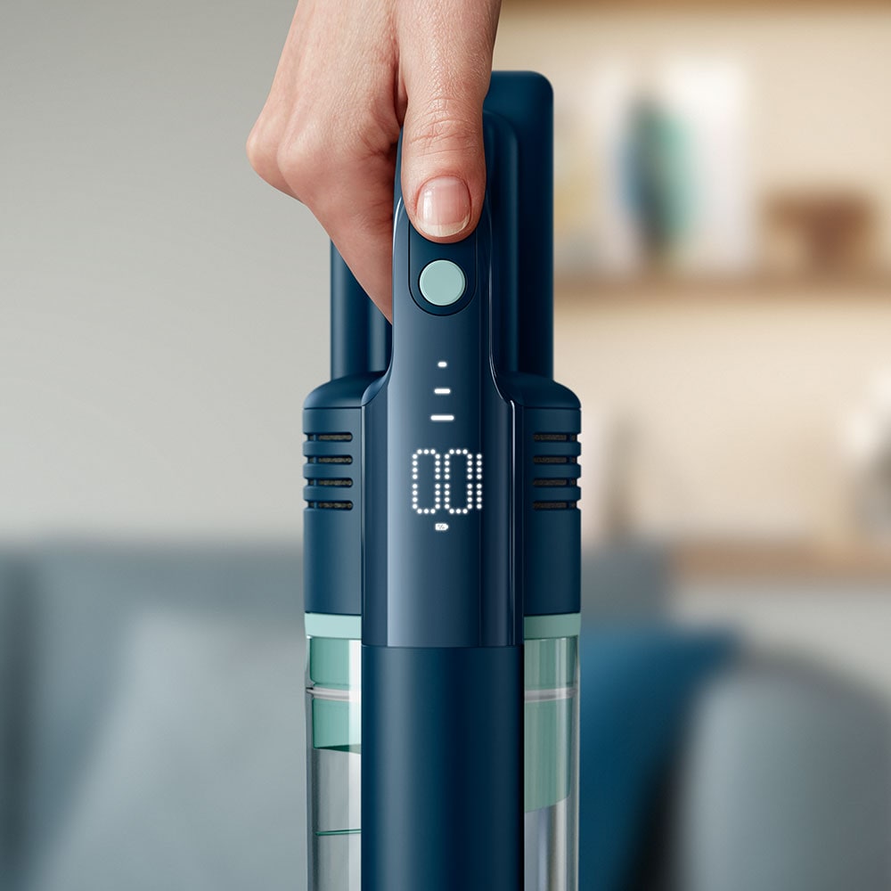 Aspirator vertical PHILIPS Seria 5000 XC5141/01, 0.27l, 25.2V, autonomie max 60 min, mod Aqua, albastru inchis-negru