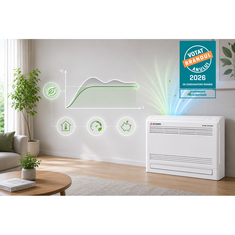 Aer conditionat pardoseala MITSUBISHI HEAVY Harukaze SRF25ZS-W/SRC25ZS-W2 9000 BTU, A++/A+, Inverter, alb