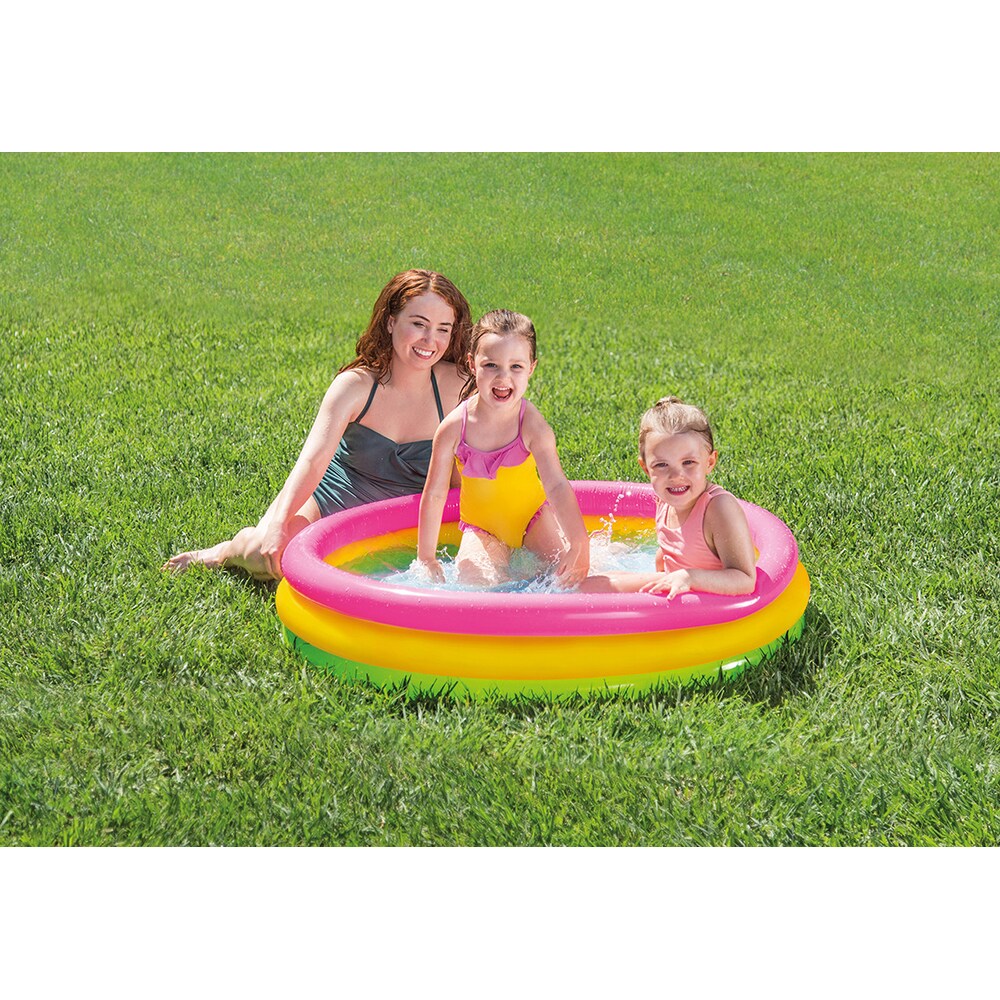 Piscina gonflabila INTEX Sunset Glow, 114 x 25 cm, multicolor