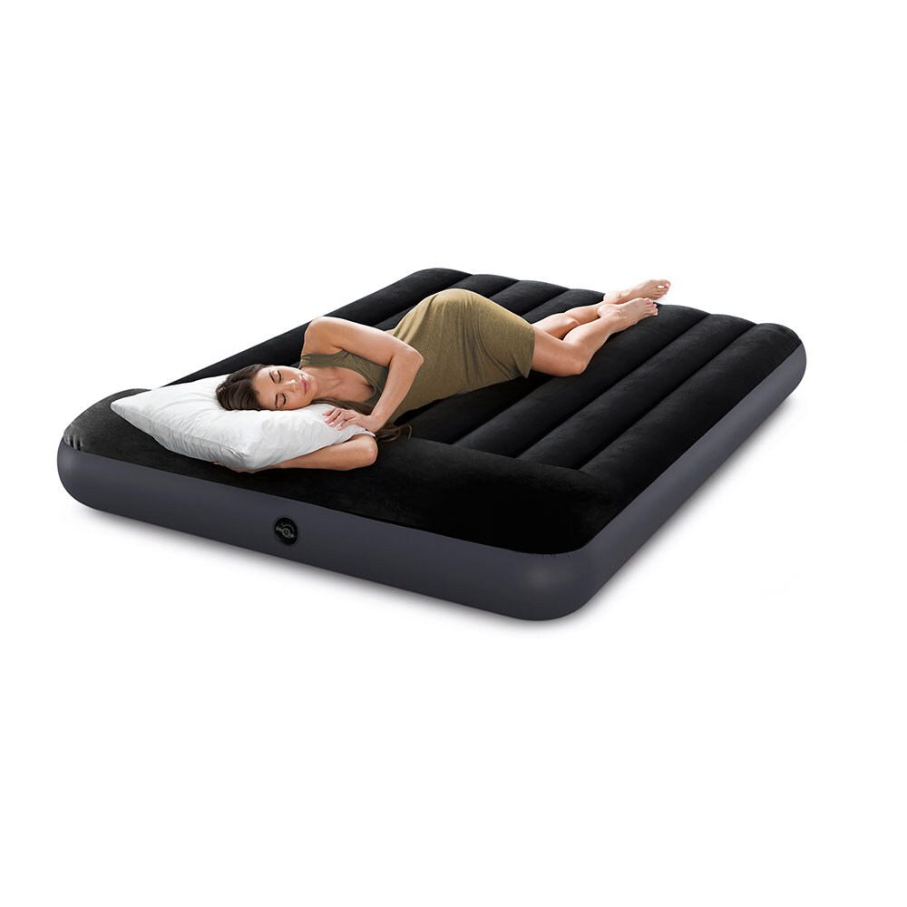 Saltea gonflabila camping INTEX Full Dura Beam, 191 x 137 cm, negru