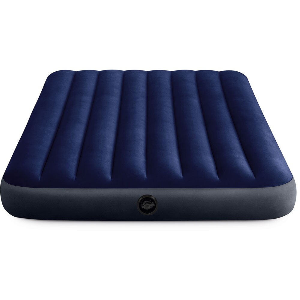 Saltea gonflabila camping INTEX  Full Dura Beam, 191 x 137 cm, albastru