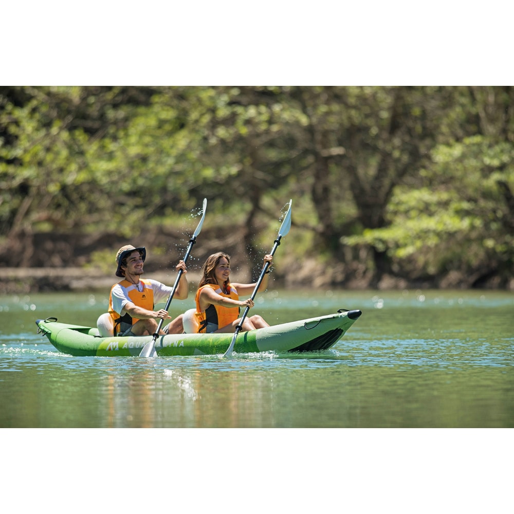 Caiac gonflabil AQUAMARINA Betta Recreational, 412 x 80 cm, verde