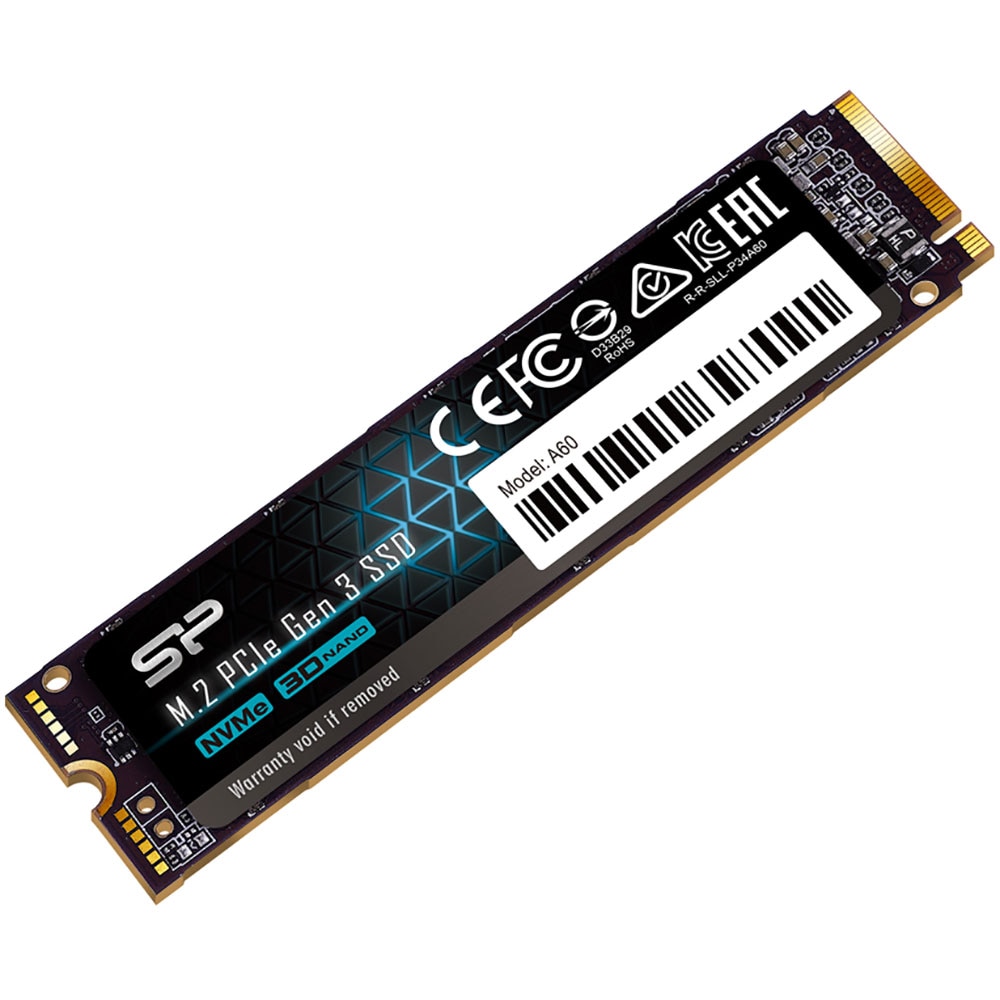 Solid-State Drive (SSD) SILICON POWER A60, 512GB, PCI Express 3.0 x4, M.2, SP512GBP34A60M28