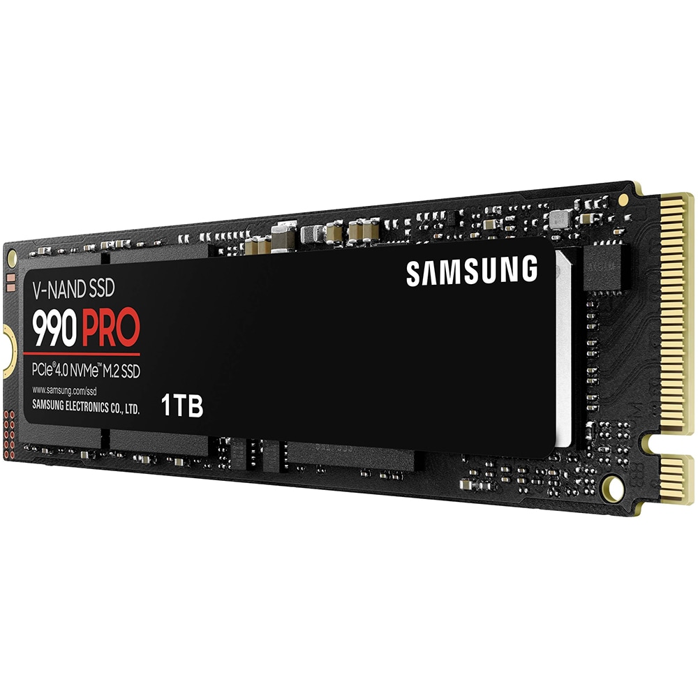 Solid-State Drive (SSD) SAMSUNG 990 Pro, 1TB, PCIe NVMe 4.0 x4, M.2, MZ-V9P1T0BW