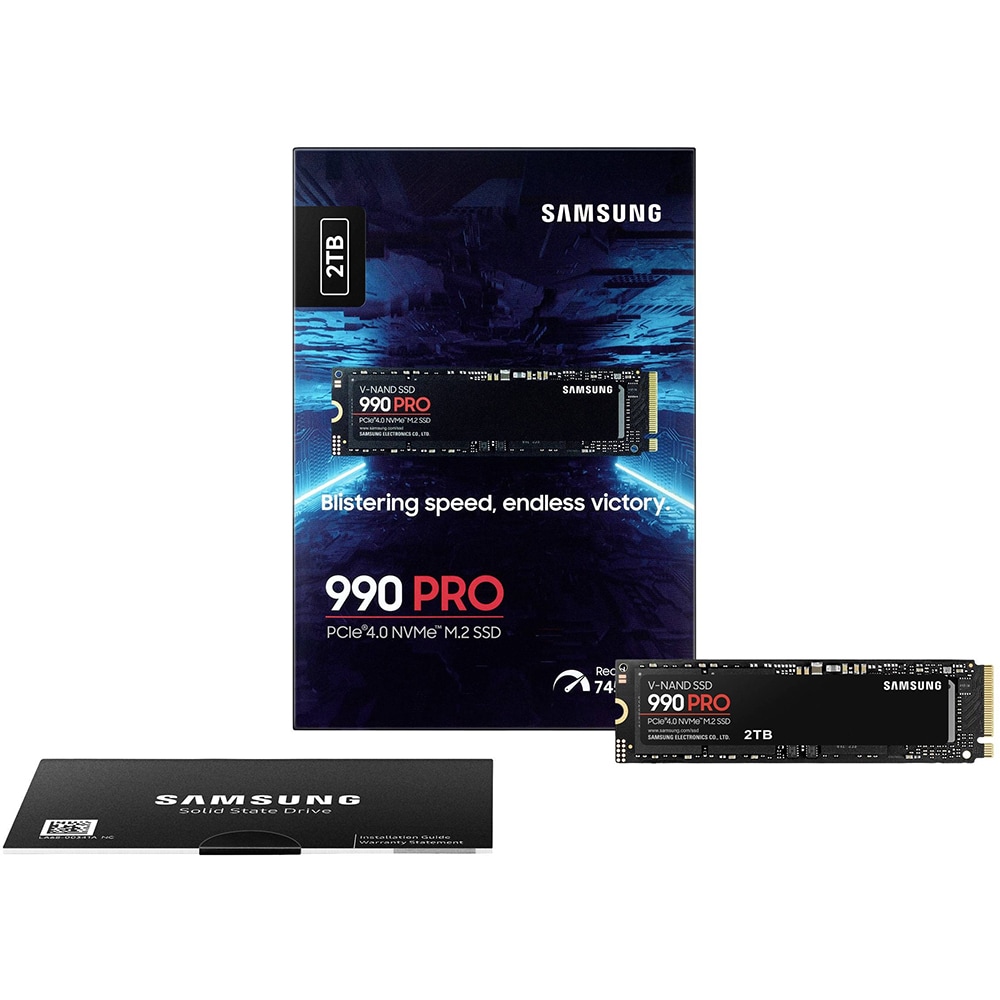 Solid-State Drive (SSD) SAMSUNG 990 Pro, 2TB, PCIe NVMe 4.0 x4, M.2, MZ-V9P2T0BW