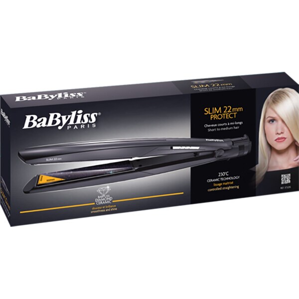Placa de indreptat parul BABYLISS Ultra Slim ST325E, 230 grade, invelis ceramic, negru