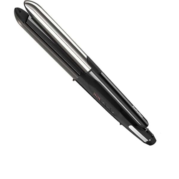Placa de indreptat parul 2 in 1 BABYLISS Pure Metal ST480E, 230 grade, invelis ceramic, negru-argintiu