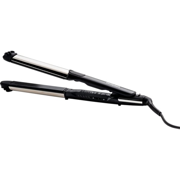 Placa de indreptat parul 2 in 1 BABYLISS Pure Metal ST480E, 230 grade, invelis ceramic, negru-argintiu