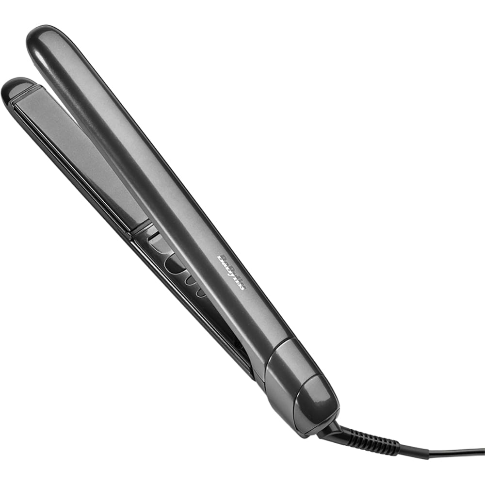 Placa de indreptat parul BABYLISS Titanium Shine ST620E, 230 grade, negru