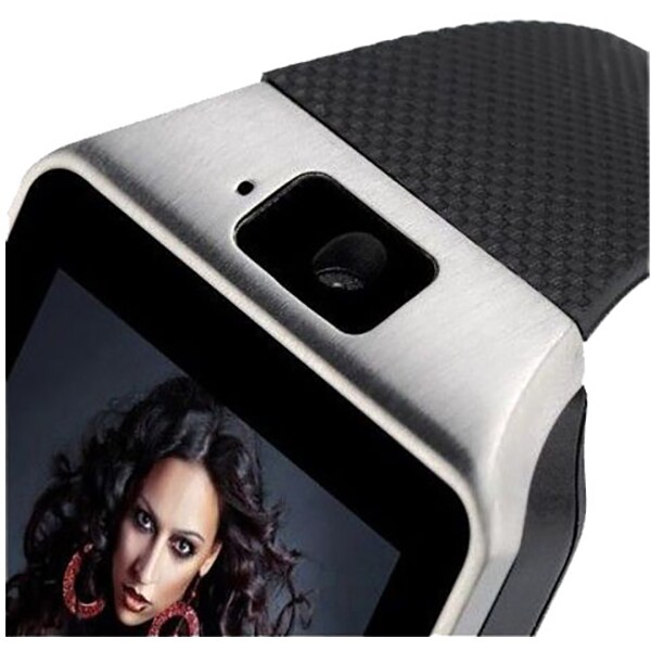 Smartwatch STAR Rush Argintiu Si Curea Silicon Neagra, SIM