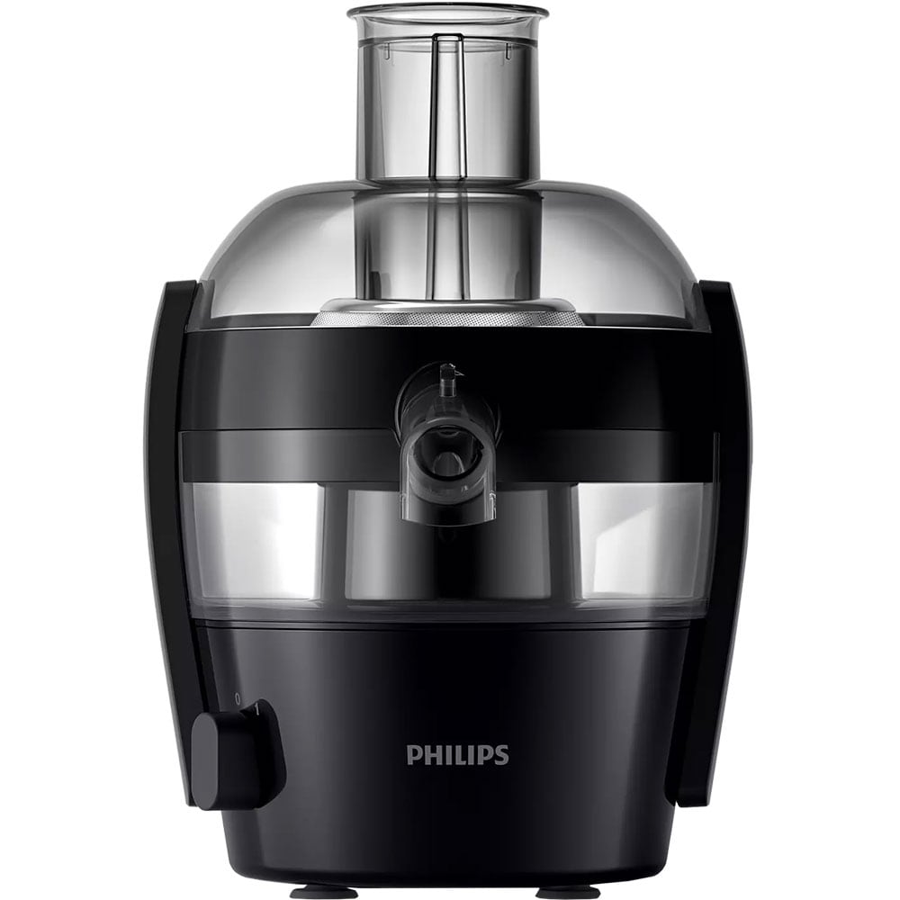 Storcator fructe si legume PHILIPS Viva Collection HR1832/00, 0.5l, 400W, 1 treapta viteza, negru-argintiu