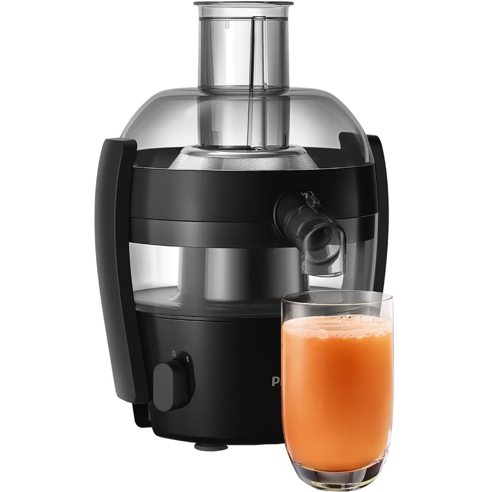 Storcator fructe si legume PHILIPS Viva Collection HR1832/02, 0.5l, 500W, 1 treapta putere, negru