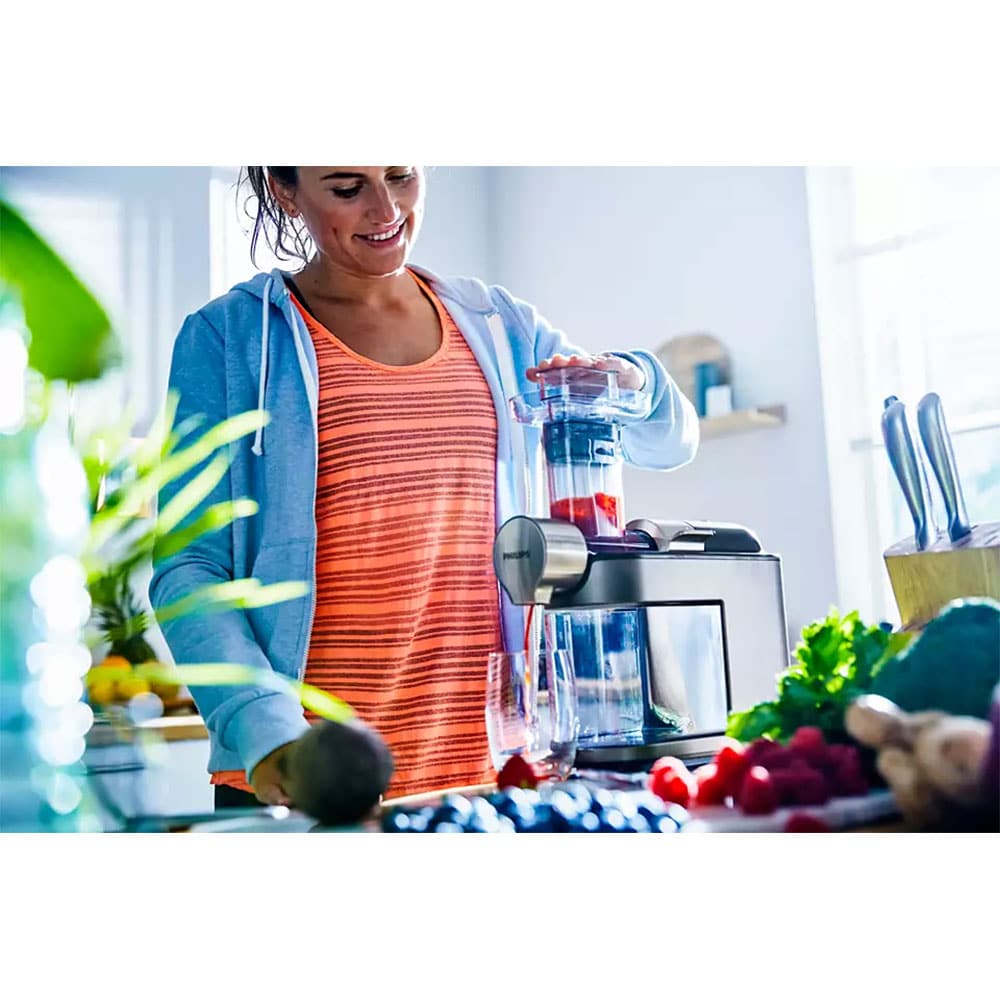 Storcator fructe si legume PHILIPS Avance Collection HR1945/80, 1l, 200W, alb - gri 