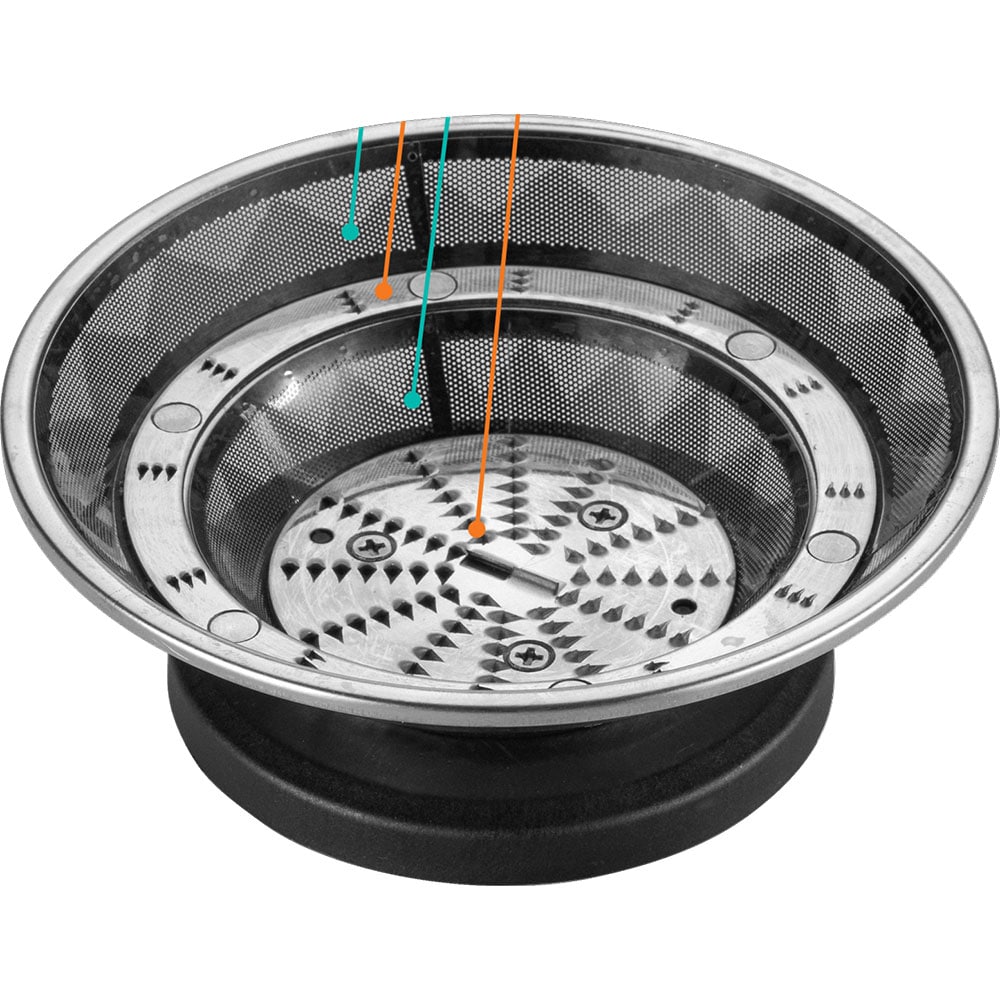 Storcator fructe si legume GORENJE JC400E, 0.6l, 150W, viteza variabila, negru-argintiu
