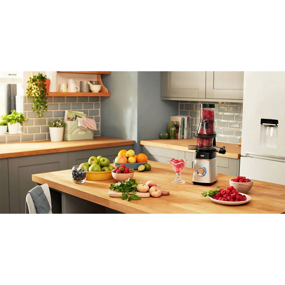 Storcator fructe si legume BEKO ProWellness SJA3209BX, 1.2l, 200W, 1 treapta putere, negru-argintiu