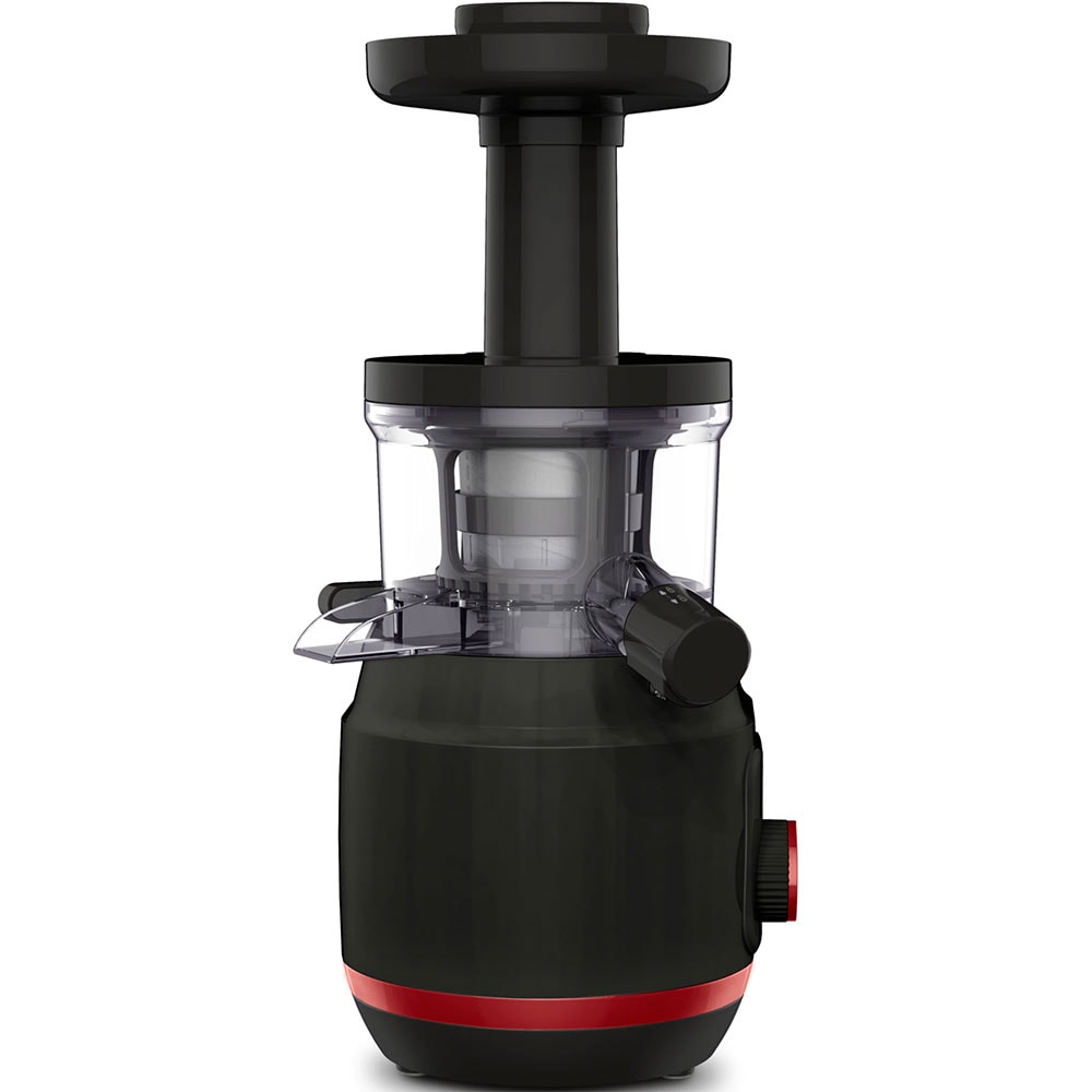 Storcator fructe si legume TEFAL Juiceo ZC150838, 0.8l, 150W, 2 trepte viteza, negru-rosu