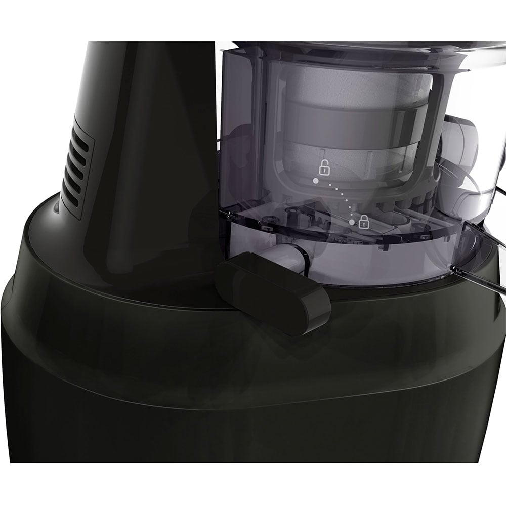 Storcator fructe si legume TEFAL Juiceo ZC150838, 0.8l, 150W, 2 trepte viteza, negru-rosu