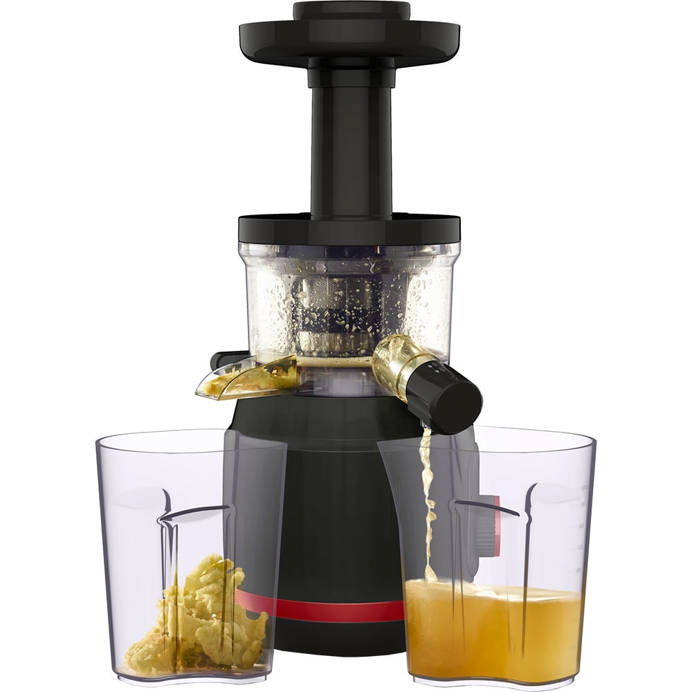 Storcator fructe si legume TEFAL Juiceo ZC150838, 0.8l, 150W, 2 trepte viteza, negru-rosu