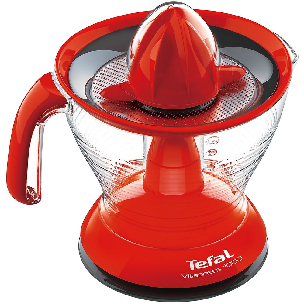 Storcator citrice TEFAL VitaPress ZP302538, 1l, 25W, 1 treapta viteza, rosu-gri