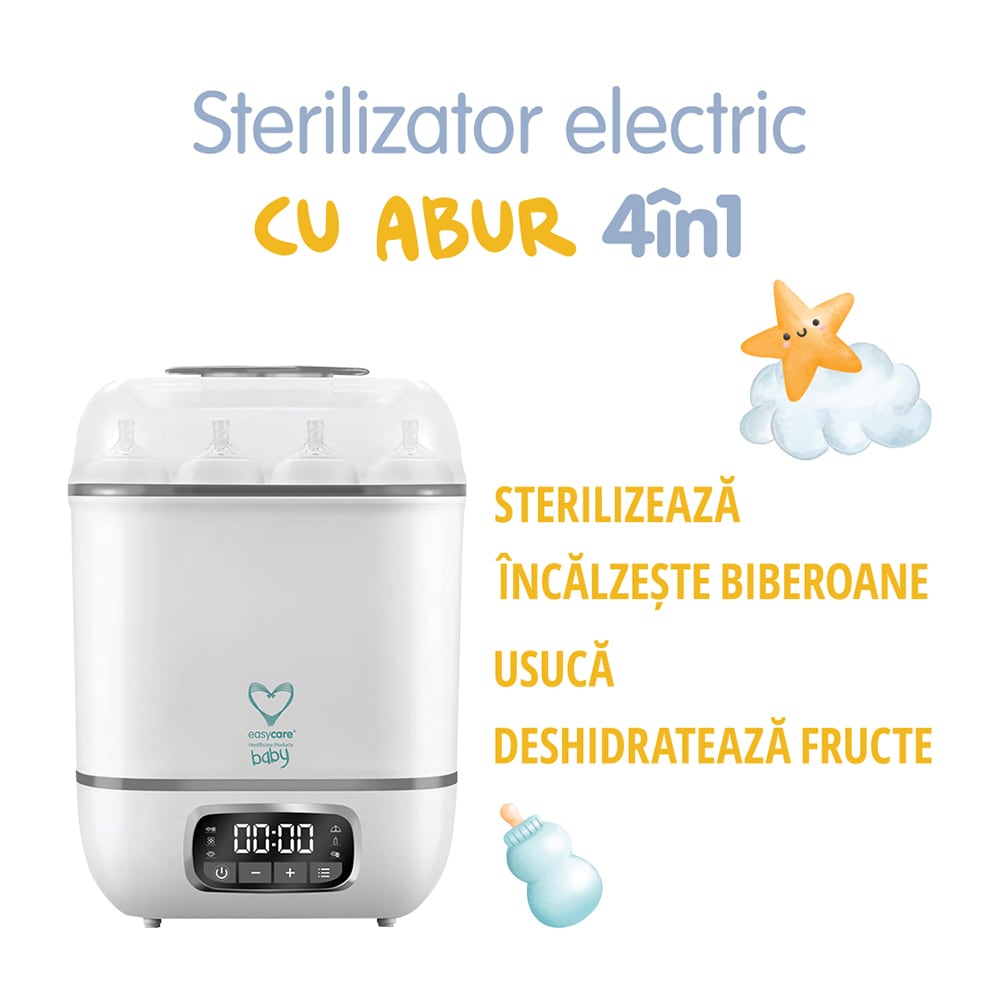 Sterilizator electric EASYCARE EASY00240, 500W, alb-argintiu