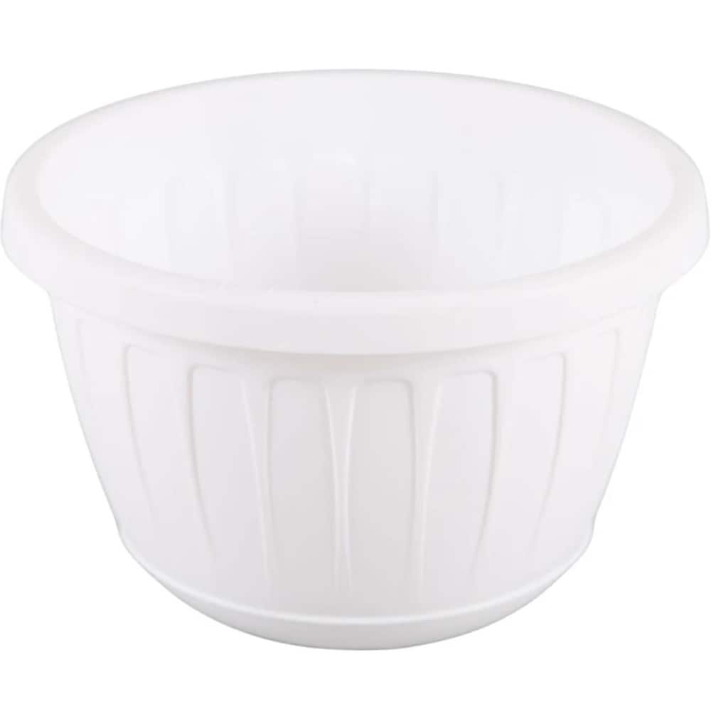Ghiveci suspendat HARPLAST Stella, D26 cm, plastic, alb