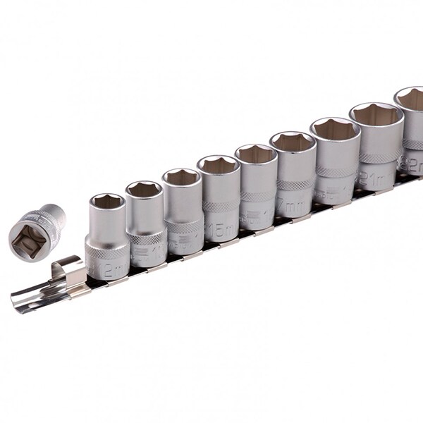 Set tubulare 1/2" STELS 13600, cap 10-22mm, CrV, 10 piese