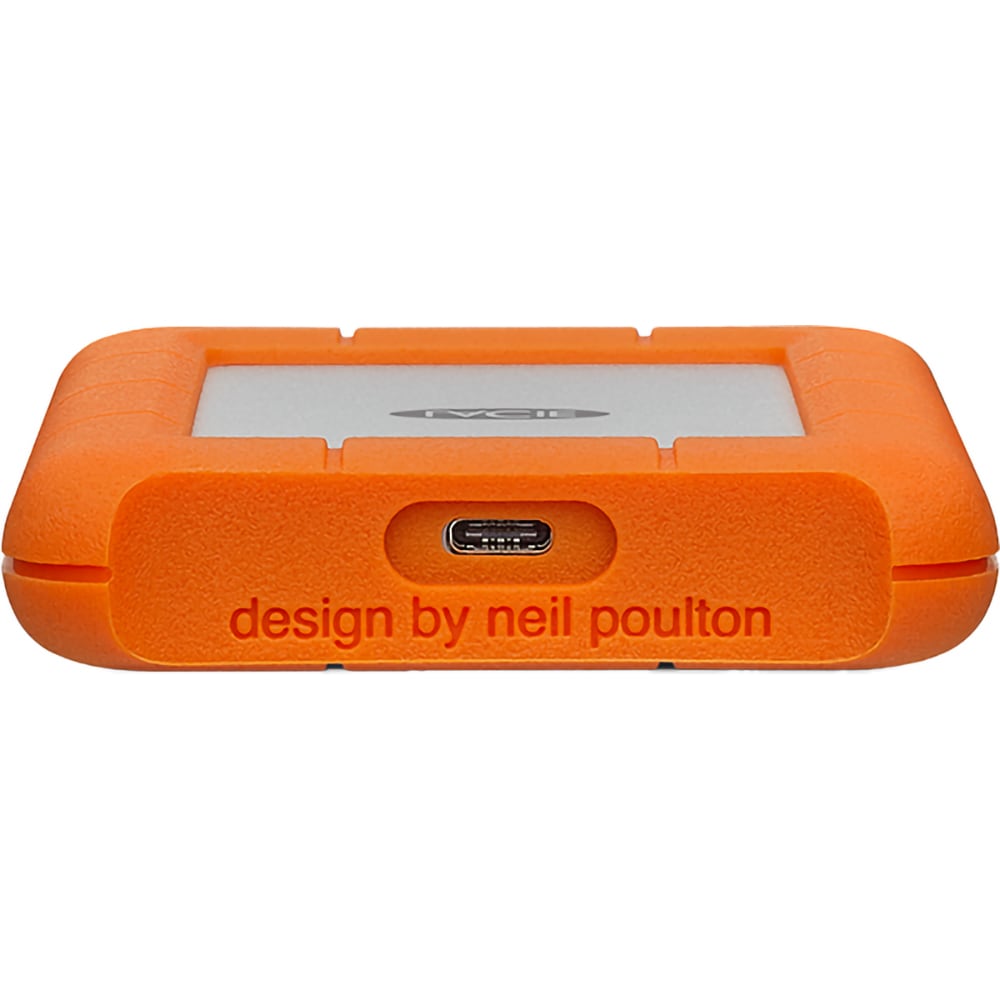 Hard Disk extern LACIE Rugged STFR2000800, 2TB, USB 3.0, argintiu-portocaliu